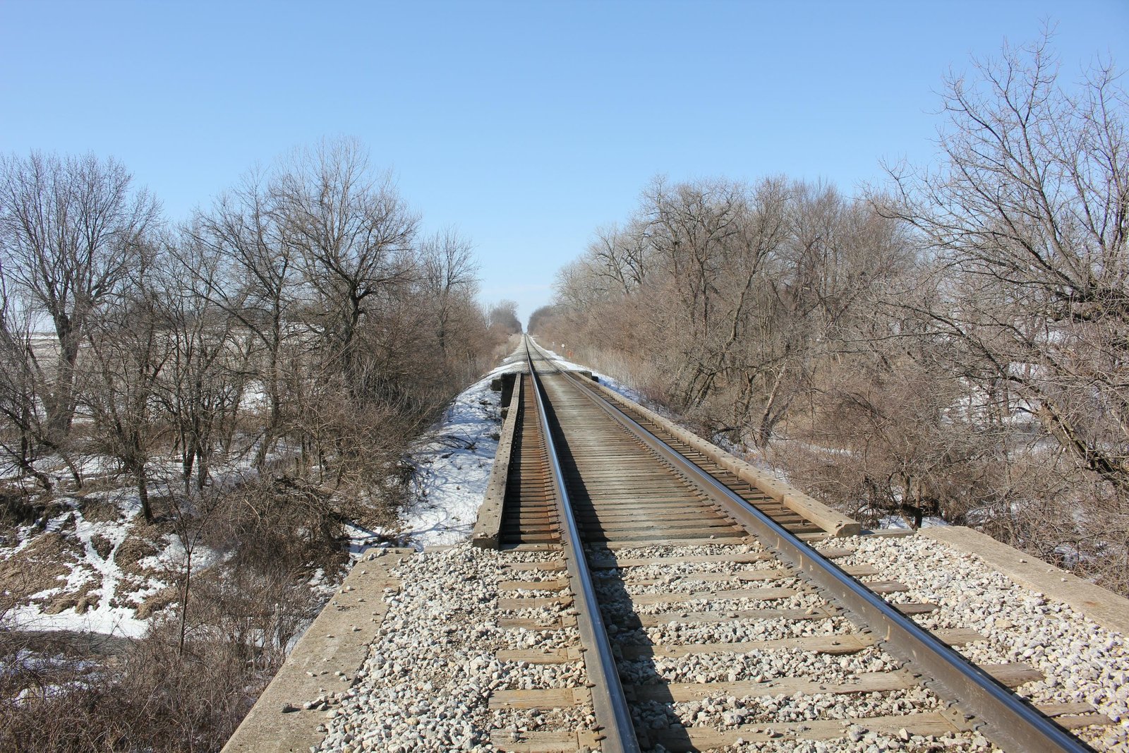 Looking west